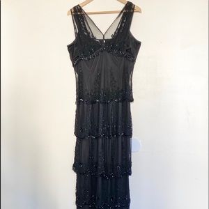 Beaded Floor Length Dress Size 14
